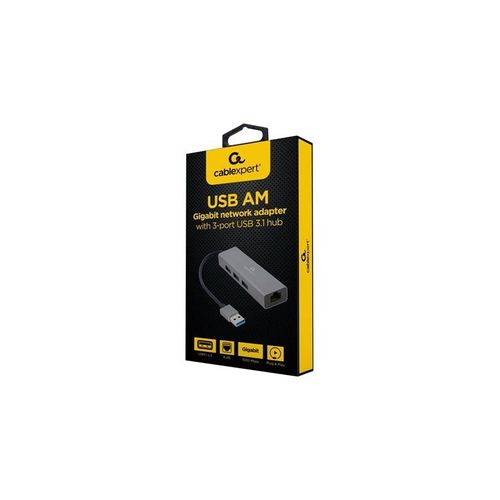 Gembird Cablexpert USB-Hubs - 3 - Grau