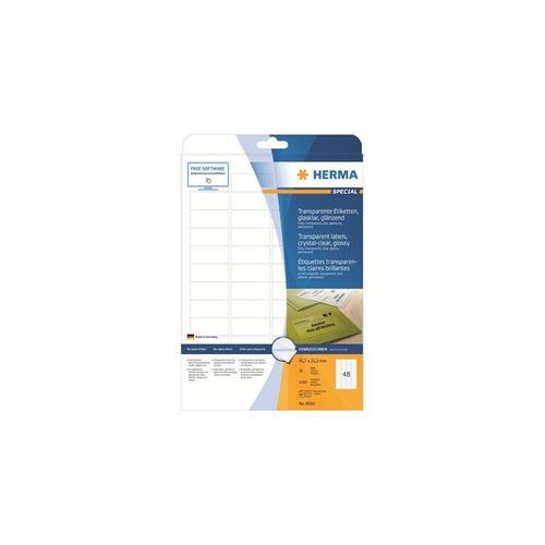 HERMA film labels - 1200 label(s) - 21.2 x 45.7 mm