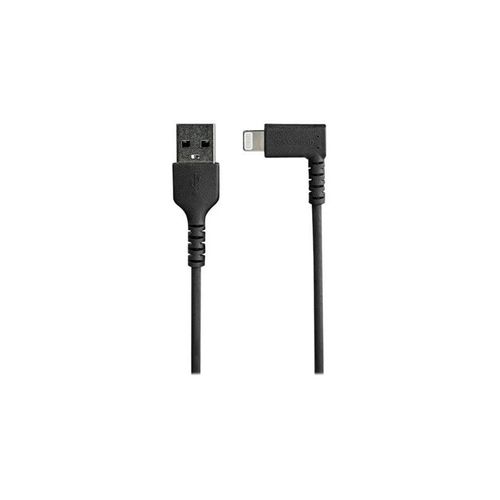 StarTech.com 1m/3.3ft Angled Lightning to USB Cable - MFI Certified - Black - Lightning cable - Lightning / USB - 1 m