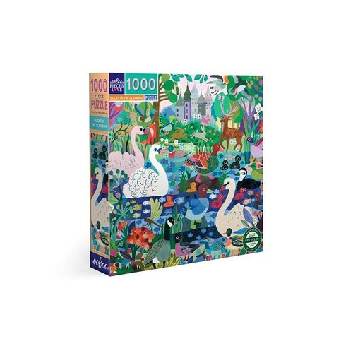 eeBoo Puzzle 1000 pcs - Ducks in the Clearing