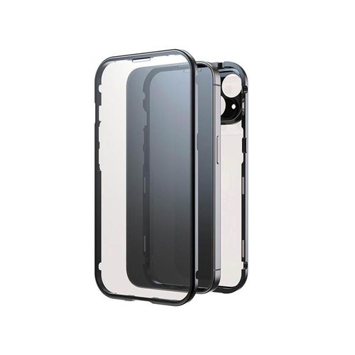 BLACK ROCK Phone Case 360° Glass Transp/Black - iPhone 15