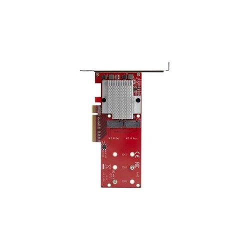 StarTech.com x8 Dual M.2 PCIe SSD Adapter - PCIe 3.0 - PCI Express M.2 SSD Adapter Card- For PCIe NVMe and PCIe AHCI M.2 SSDs - interface adapter - M.2 Card - PCIe 3.0 x8