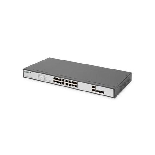DIGITUS DN-95342-1 - switch - 19 inches af/at - 16 ports - unmanaged - rack-mountable