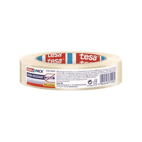 tesa pack Ultra Resistant Packaging Tape 50m x 25mm Transparent