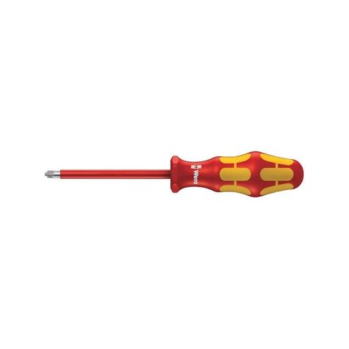 Wera 165 i PZ/S VDE-isolierte Schraubendreher für PlusMinus-Schrauben (Pozidriv/Schlitz), PZ/S # 1 x 80 mm