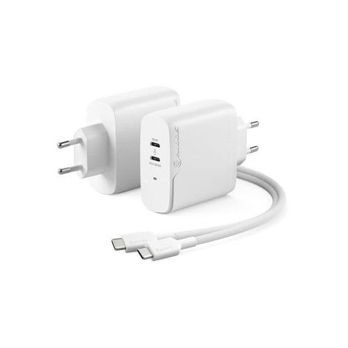 ALOGIC 2X63 Rapid Power 63W GaN Charger - Incl. 2m USB-C Charging Cable