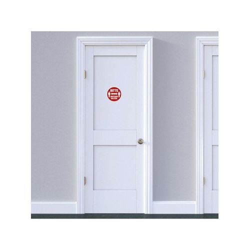 HERMA Information label: Mandatory sign Please keep distance + text Ø 20 cm self-adhesive removable