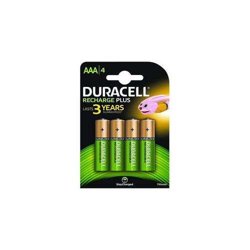DURACELL Recharge Plus NiMH 750mAh Rechargeable AAA Battery 1.2V