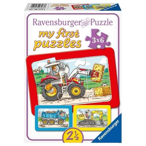 Ravensburger Excavator Tractor & Dump Tractor 3x6p