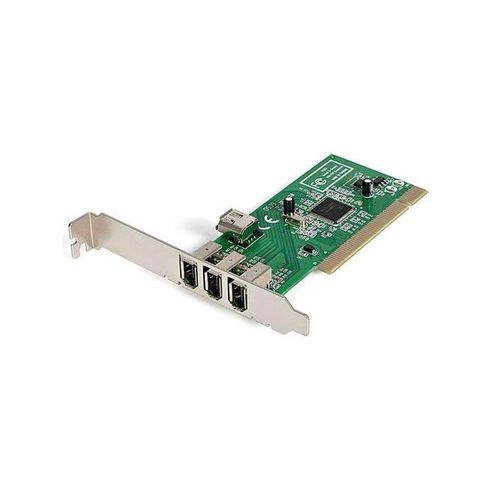 StarTech.com 4 Port PCI 1394a FireWire Adapter Card - 3 External 1 Internal - FireWire Adapter
