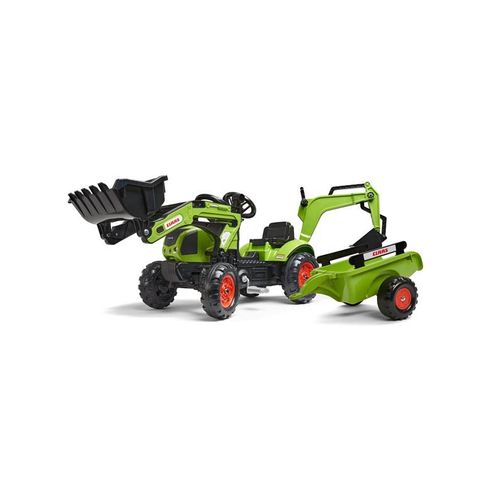 Falk Backhoe with trailer Claas