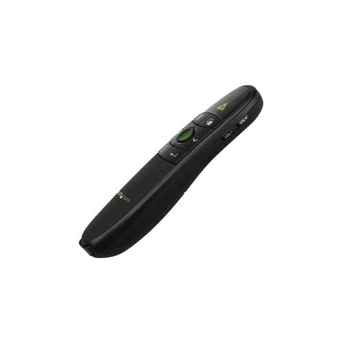 StarTech.com Wireless Presentation Remote w/ Green Laser Pointer - 90' presentation remote control - black