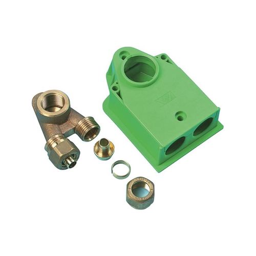 Uponor termination box pex dr box iv twin 15x2.5-1/2ft-15x2.