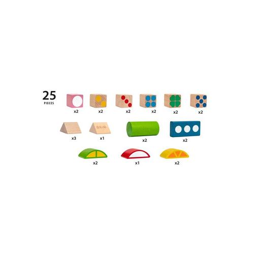 Brio 25 Patterned Wooden Blocks
