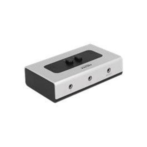 DeLOCK Switch Stereo Jack 3.5 mm USB-Hubs - 2 - Schwarz