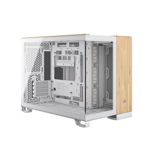 Corsair 2500X - White/Bamboo - Gehäuse - Miditower