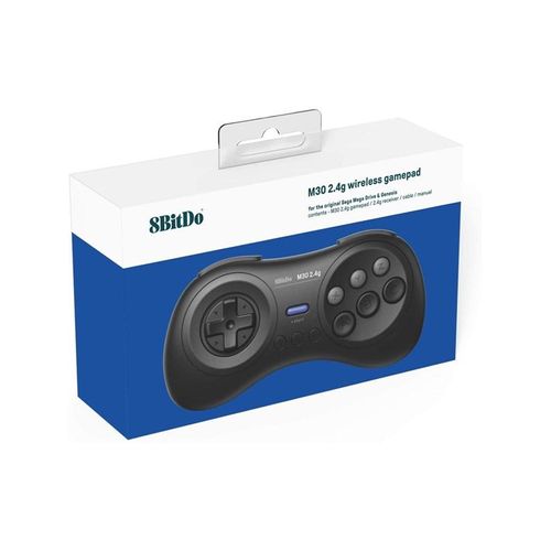 8BitDo M30 2.4G Mega Drive Black - Wireless Controller - Sega Mega Drive