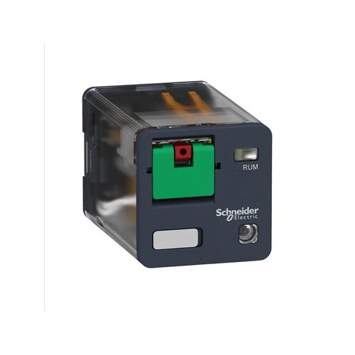 Schneider Electric Plug-in relay 10a 3c/o 24vac with led andtest button