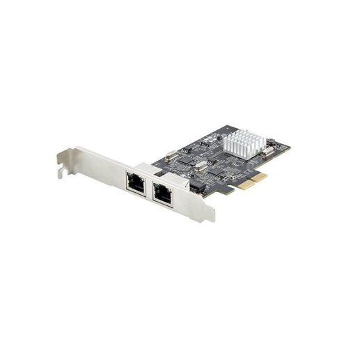 StarTech.com 2-Port 2.5Gbps NBASE-T PCIe Network Card Intel I225-V Dual-Port Computer Network Card Multi-Gigabit NIC PCI Express Server LAN Card Desktop Ethernet Interface