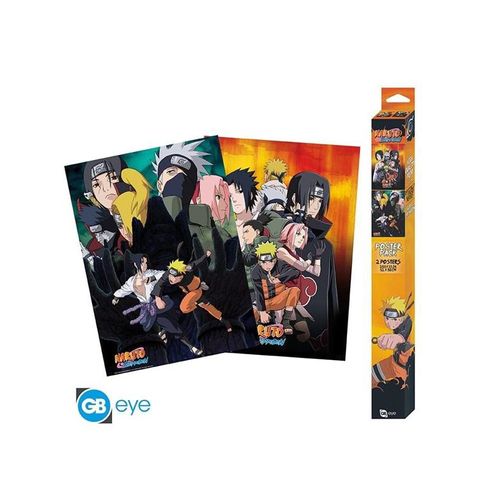 ABYstyle - NARUTO SHIPPUDEN Set 2 Chibi Posters Ninjas (52x38cm) - Plakat