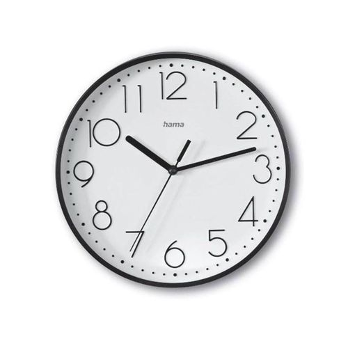 Hama 'Salina' Wall Clock Ø 22 cm Black