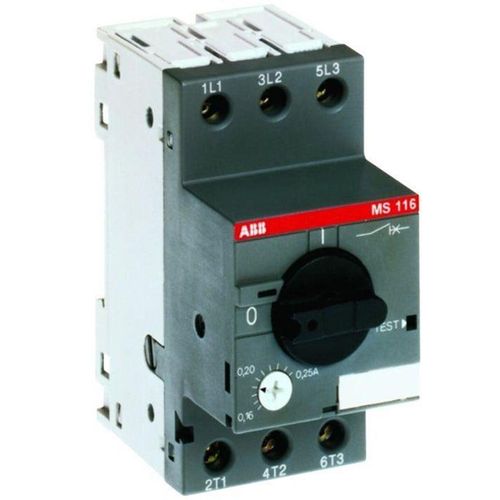 ABB Ms116-6.3 manual motor starter trip class 10a 4.0 - 6.3a