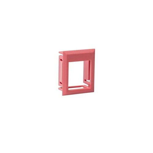 Leviton Insert frame leviton keystone red for dk outlet