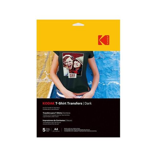 KODAK T-Shirt Transfers Dark Textile A4 x5pcs
