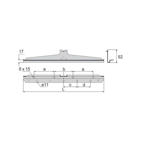 Wibe Support bracket 3/150 hdg