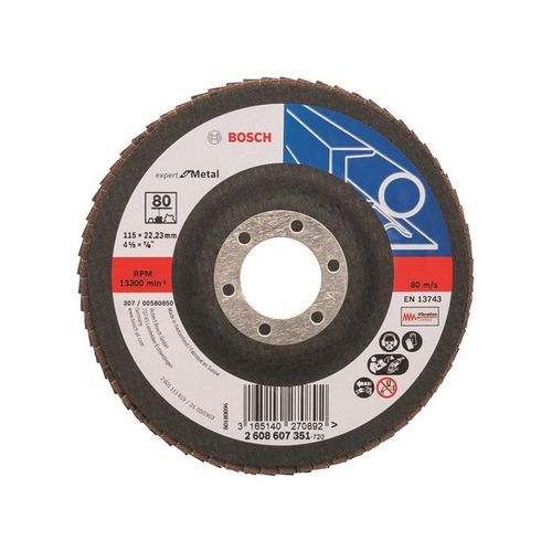 Bosch LAMELSLIBESKIVE B:M Ø115X22MM K80 FLAD