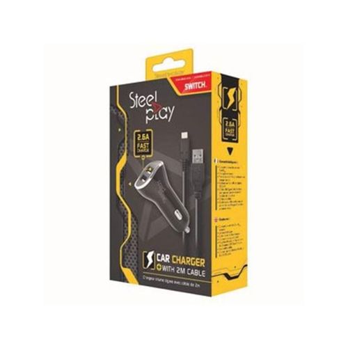 Steelplay Car Charger X2 USB Ports (SWITCH)