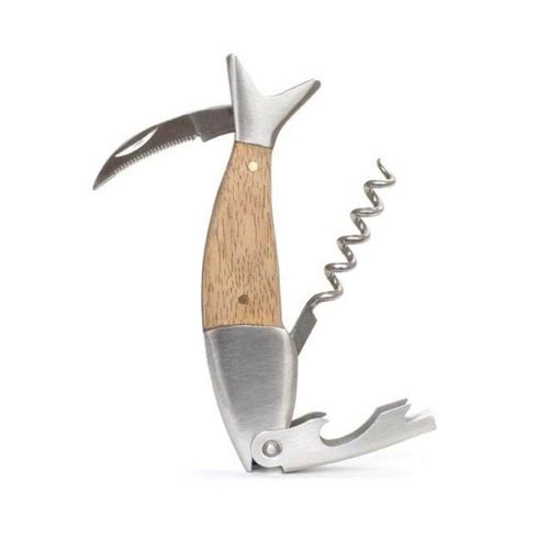 Kikkerland - Lightwood Fish Corkscrew (BA17)