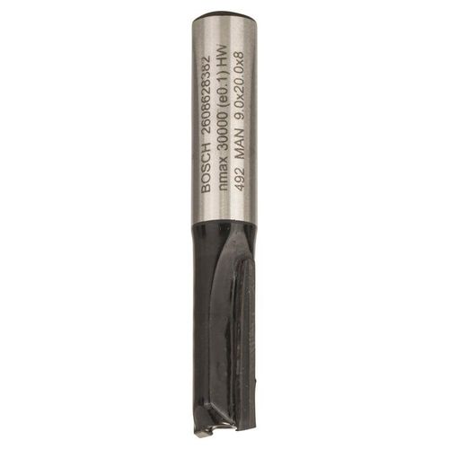Bosch FRÆSER NOT 2 SKÆR HM 8 mm L 20 mm B 9 m