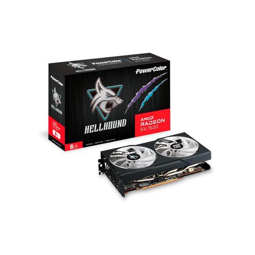 PowerColor Radeon RX 7600 Hellhound - 8GB GDDR6 RAM - Grafikkarte