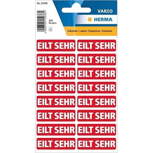 HERMA Textlabel ""eilt sehr""