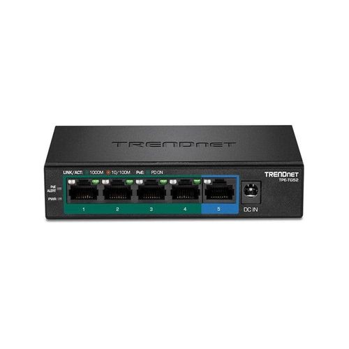 TRENDnet TPE-TG52 5-Port Gigabit PoE+ Switch (32W)