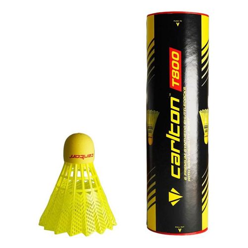 Carlton T800 Nylon Badminton Balls Yellow/Red