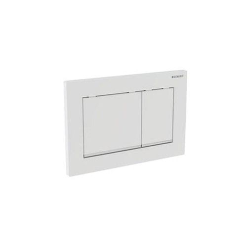 Geberit actuator plate omega30 for dual flush: white / brigh
