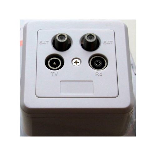 Triax Wall Outlet - FM/TV/SAT-Twin - Terminated