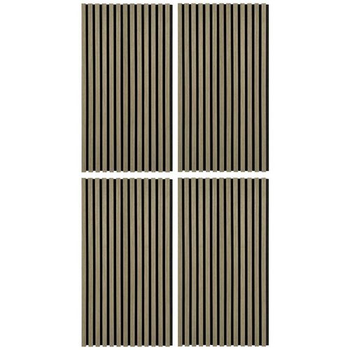 Xora Akustikpaneel, Walnuss, Holz, Kunststoff, Pappel, furniert, 52x104x2.2 cm, Fsc, SGS-geprüft, Montage ohne Bohren, Tapeten & Wandverkleidungen, Akustikpaneele