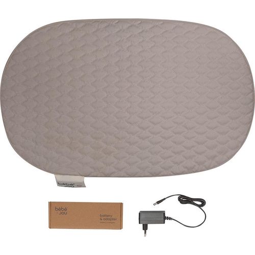 Bebe Jou Wickelauflage , Graubraun , Kunststoff , Füllung: Polyurethan (Pur) , 44.5x9x74 cm , RoHS, Textiles Vertrauen - Oeko-Tex®, CE , schadstoffgeprüft, abwischbar, Bezug abnehmbar, mit Reißverschluss , Pflegen, Wickeln, Wickelauflage