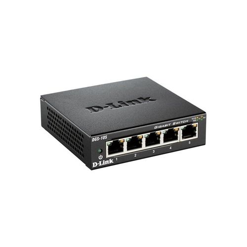 D-Link DGS-105 5-Port Gigabit Unmanaged Desktop Switch