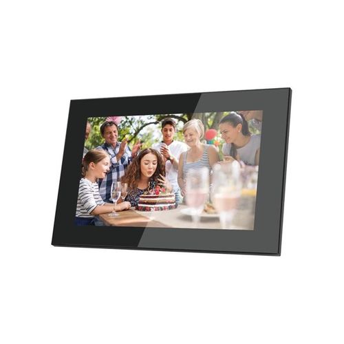 Lippa Frameo Digital Picture Frame 10" in glass - Black