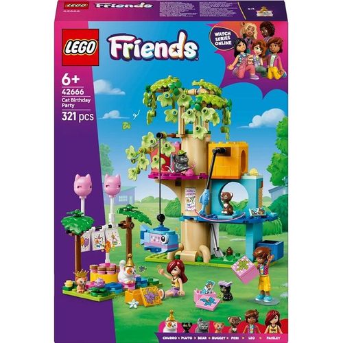 LEGO Friends 42666 Katzengeburtstagsparty & Baumhaus