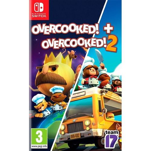 Overcooked + Overcooked 2 Double Pack - Nintendo Switch - Party - PEGI 3