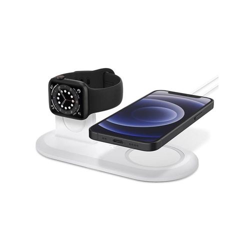 Spigen MagSafe Charger & Apple Watch stand 2in1 MagSafe Duo - white