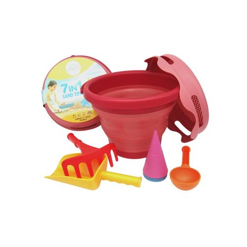 CompactToys 7in1 Sandtoys // Red