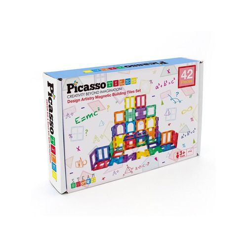 PicassoTiles Kunstserie Magnetische Bausteine Set 42 Teile