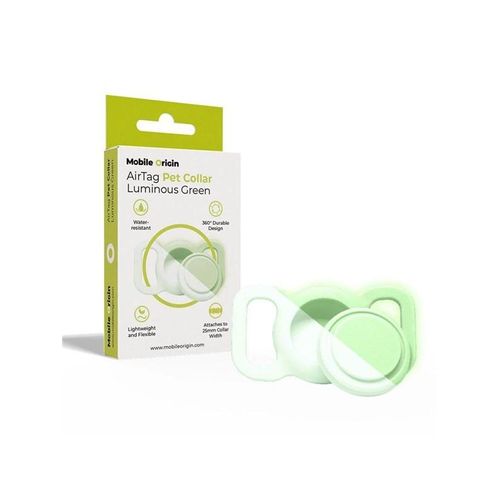 Mobile Origin AirTag Pet Collar - Luminous Green