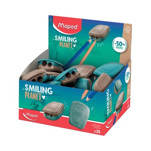 Maped Smiling Planet Sharpener 2-hole FSC wood fibre